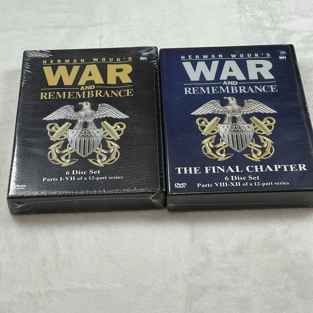 War and Remembrance: Complete 1 & 2 (WWII DVD, 2004, 12 - Disc Set) NEW & SEALED
